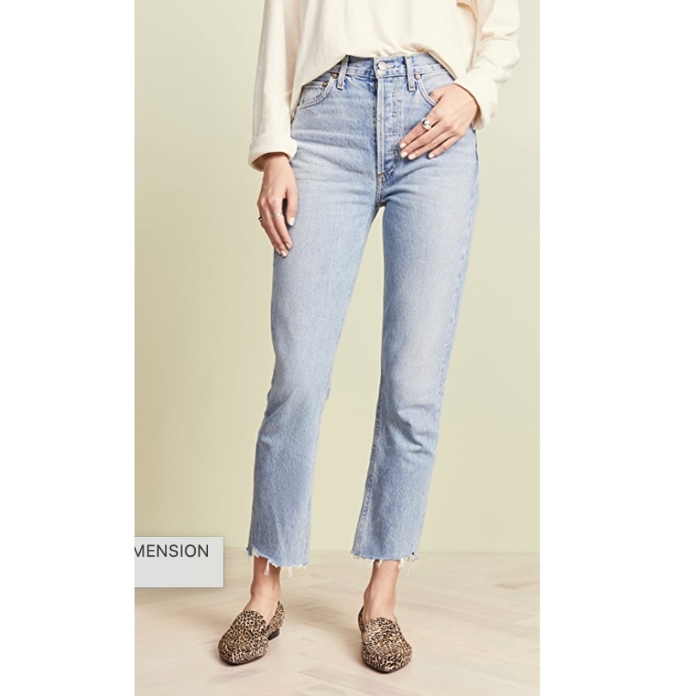 Agolde Light Blue Ankle Jeans